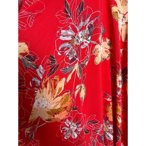 Free People Red Eyes on You Minidress Size 6 Hippie Boho Festival Cute & Flowy - Picture 7 of 13